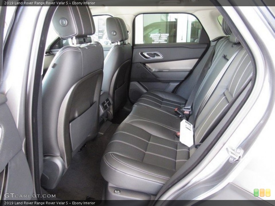 Ebony Interior Rear Seat for the 2019 Land Rover Range Rover Velar S #129794614