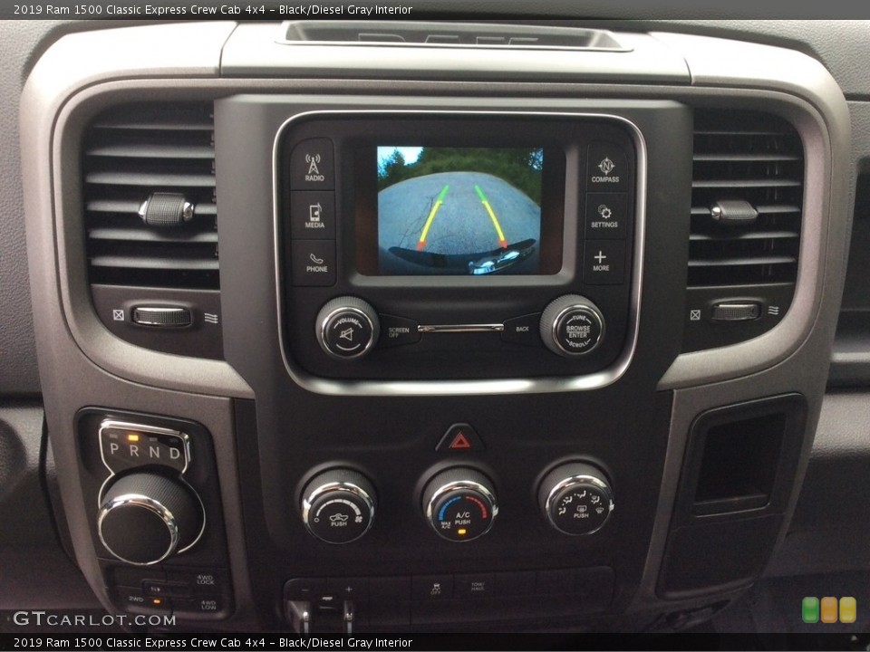 Black/Diesel Gray Interior Controls for the 2019 Ram 1500 Classic Express Crew Cab 4x4 #129801911