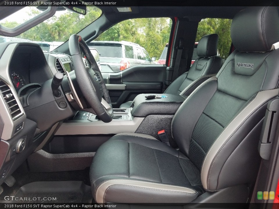 Raptor Black Interior Front Seat for the 2018 Ford F150 SVT Raptor SuperCab 4x4 #129803276