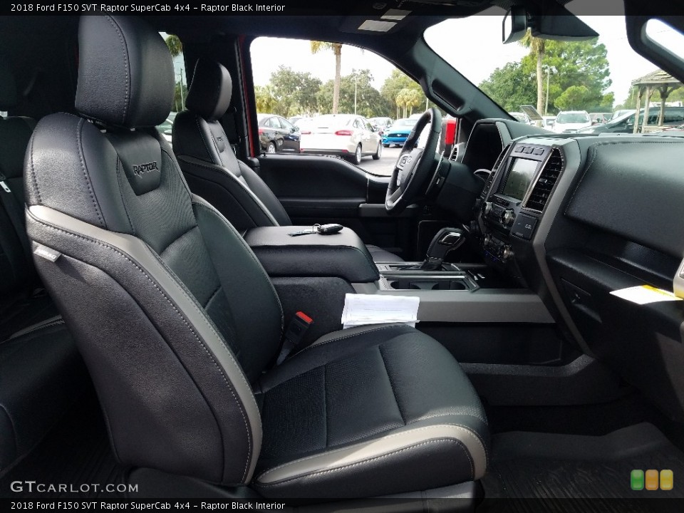 Raptor Black Interior Front Seat for the 2018 Ford F150 SVT Raptor SuperCab 4x4 #129803348