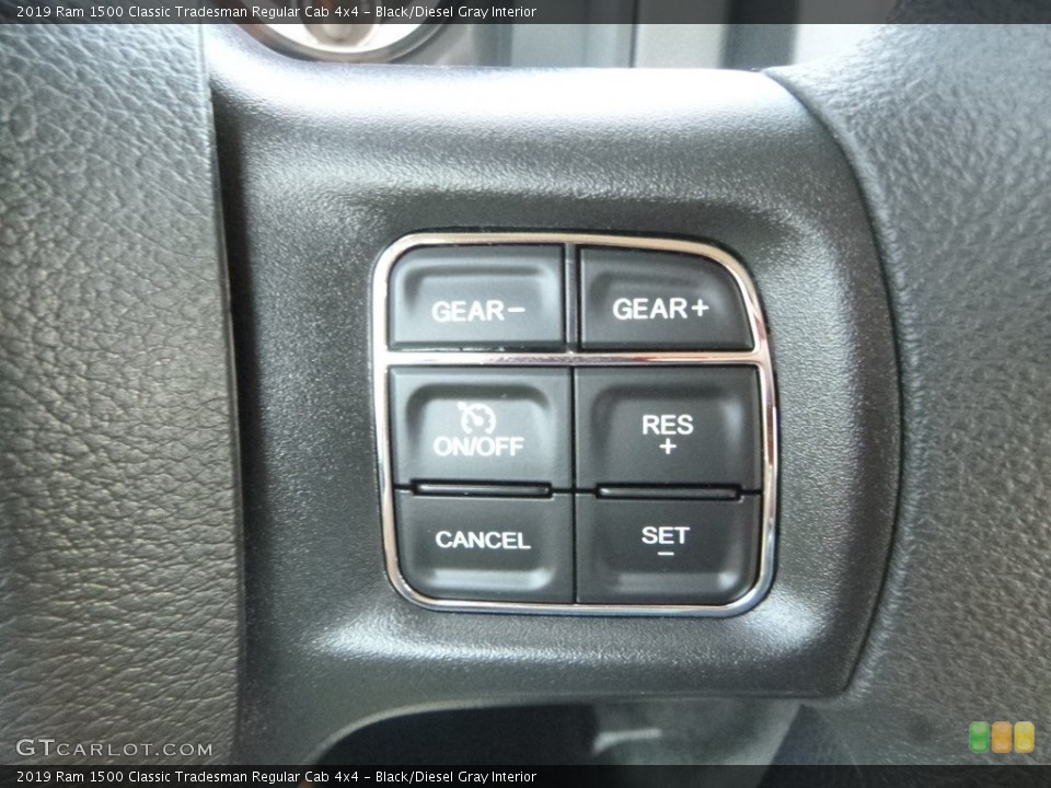 Black/Diesel Gray Interior Steering Wheel for the 2019 Ram 1500 Classic Tradesman Regular Cab 4x4 #129806543