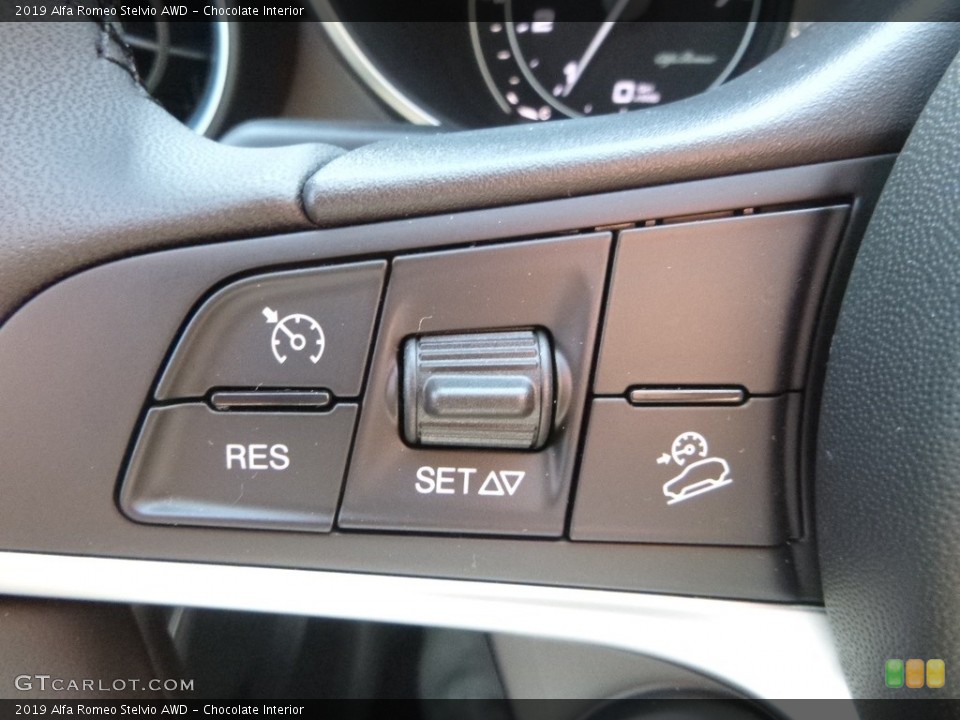 Chocolate Interior Steering Wheel for the 2019 Alfa Romeo Stelvio AWD #129806943