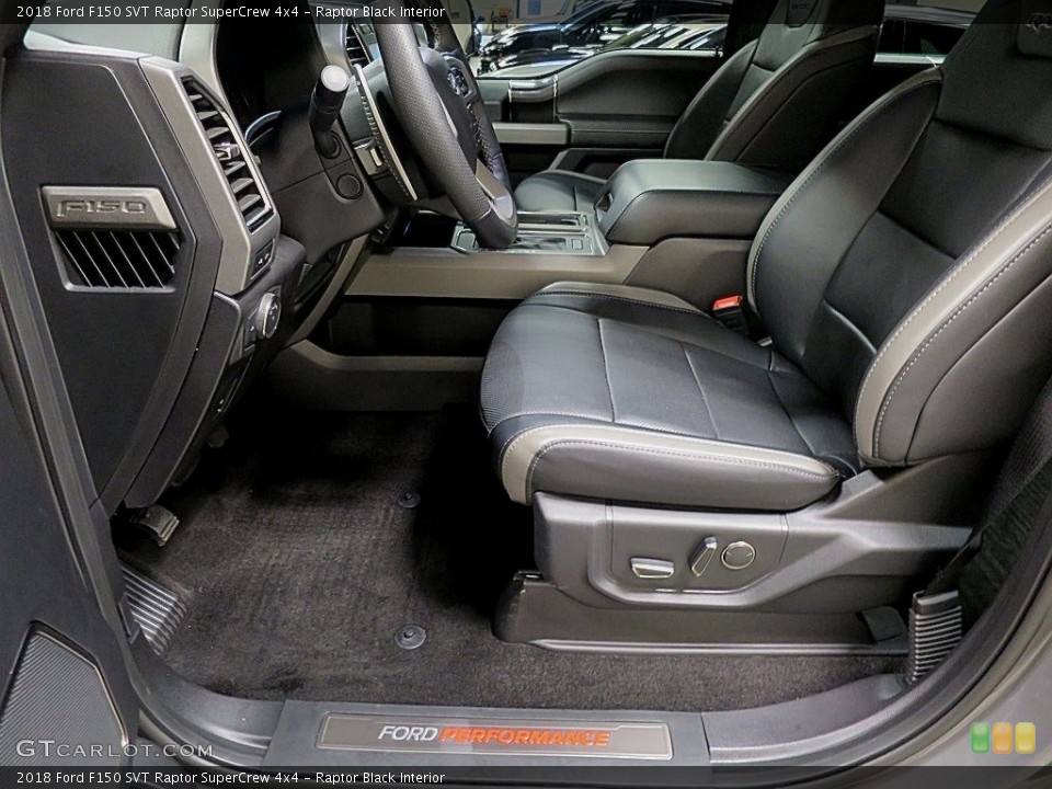Raptor Black Interior Front Seat for the 2018 Ford F150 SVT Raptor SuperCrew 4x4 #129809837