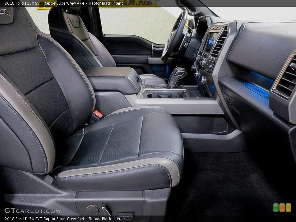 Raptor Black Interior Front Seat for the 2018 Ford F150 SVT Raptor SuperCrew 4x4 #129809858
