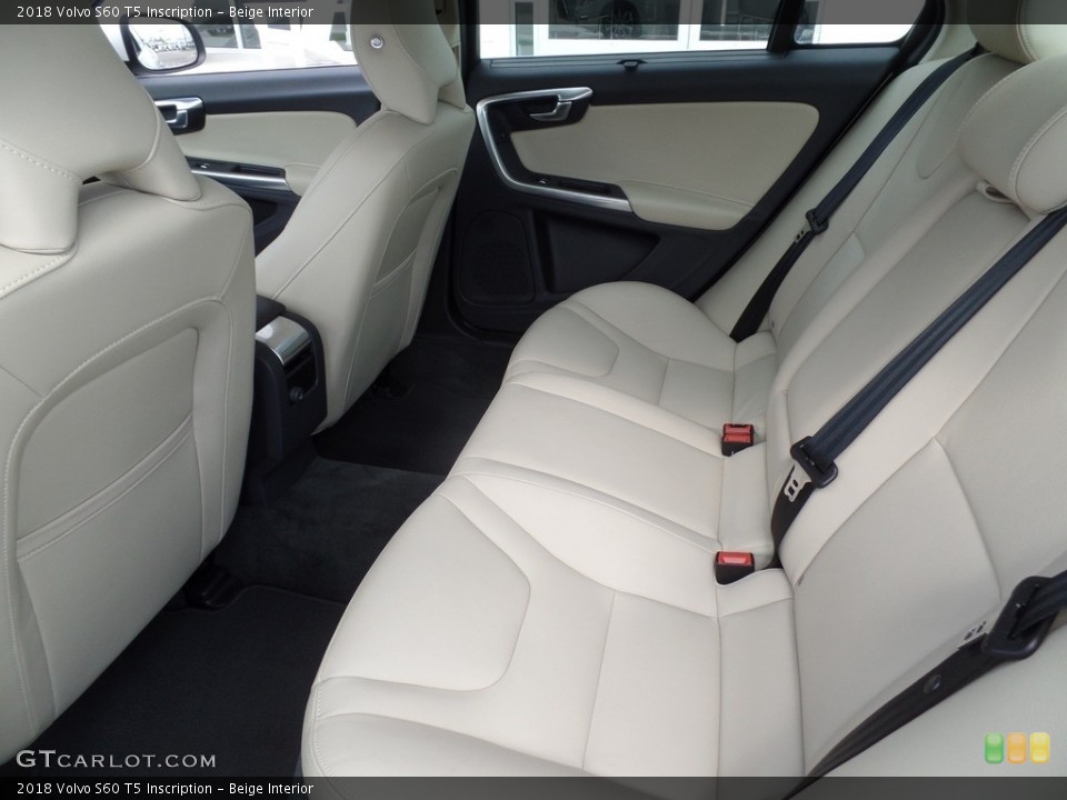 Beige Interior Rear Seat for the 2018 Volvo S60 T5 Inscription #129812759