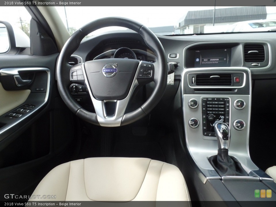 Beige Interior Dashboard for the 2018 Volvo S60 T5 Inscription #129812786