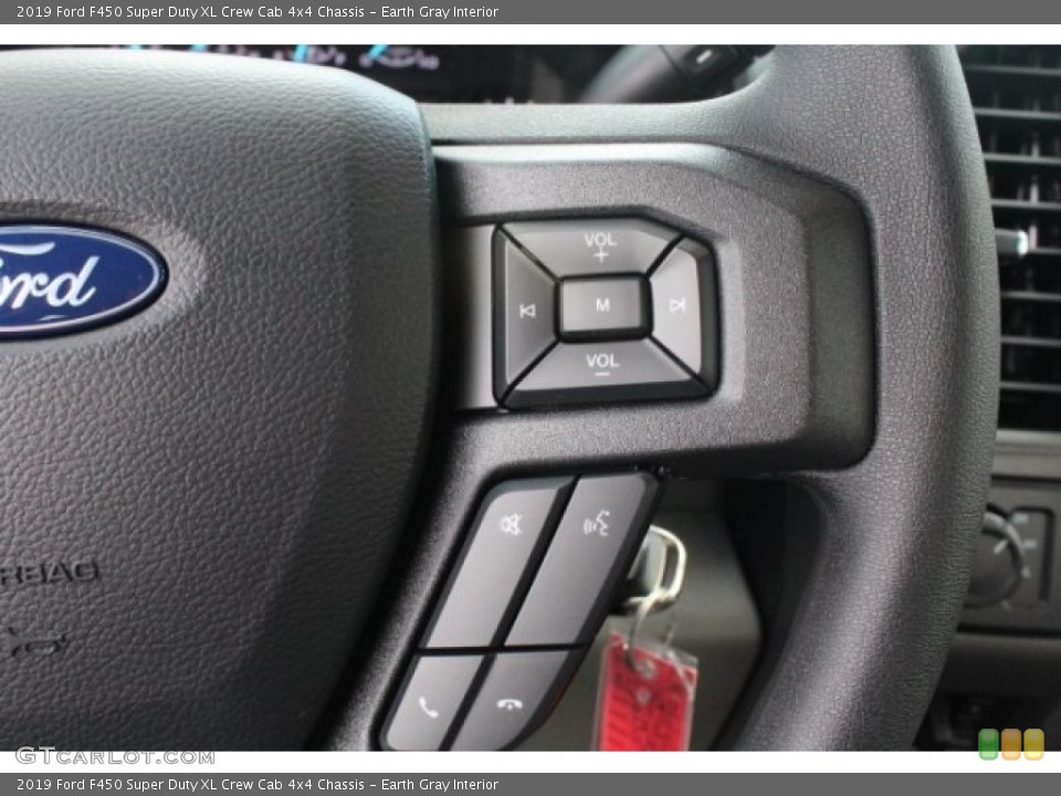 Earth Gray Interior Steering Wheel for the 2019 Ford F450 Super Duty XL Crew Cab 4x4 Chassis #129813227