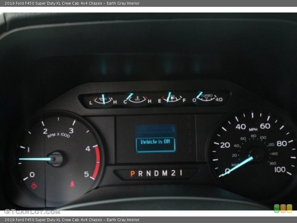 Earth Gray Interior Gauges for the 2019 Ford F450 Super Duty XL Crew Cab 4x4 Chassis #129813236