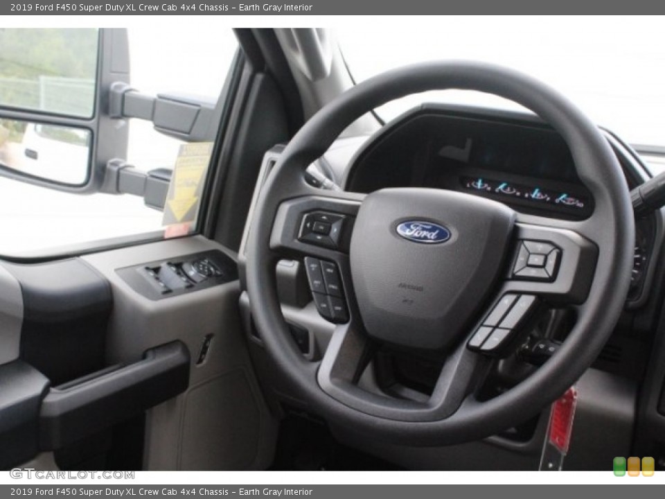 Earth Gray Interior Steering Wheel for the 2019 Ford F450 Super Duty XL Crew Cab 4x4 Chassis #129813290
