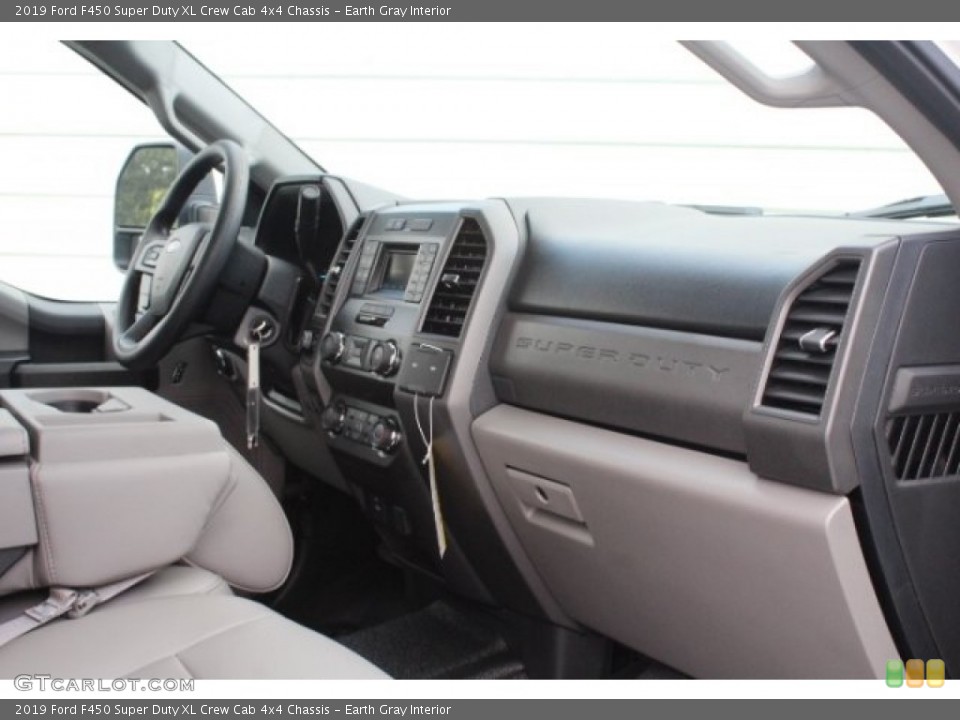 Earth Gray Interior Dashboard for the 2019 Ford F450 Super Duty XL Crew Cab 4x4 Chassis #129813347