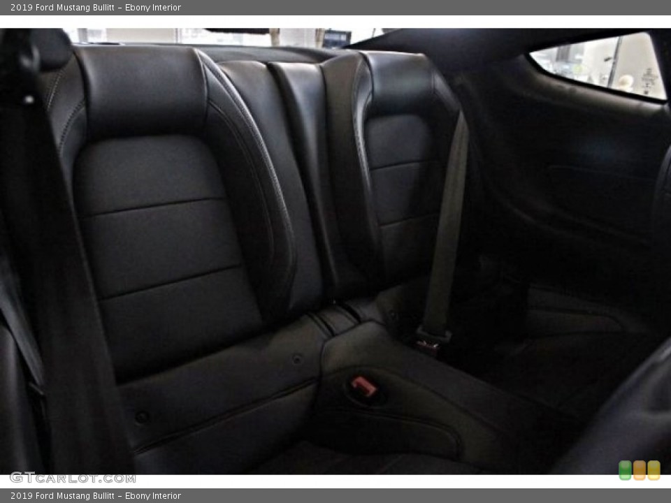 Ebony Interior Rear Seat for the 2019 Ford Mustang Bullitt #129814052