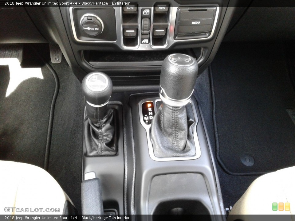Black/Heritage Tan Interior Transmission for the 2018 Jeep Wrangler Unlimited Sport 4x4 #129814055