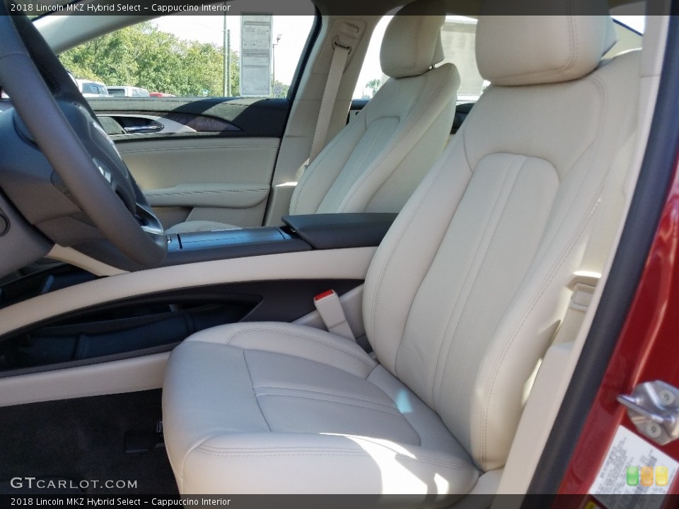 Cappuccino Interior Front Seat for the 2018 Lincoln MKZ Hybrid Select #129822082