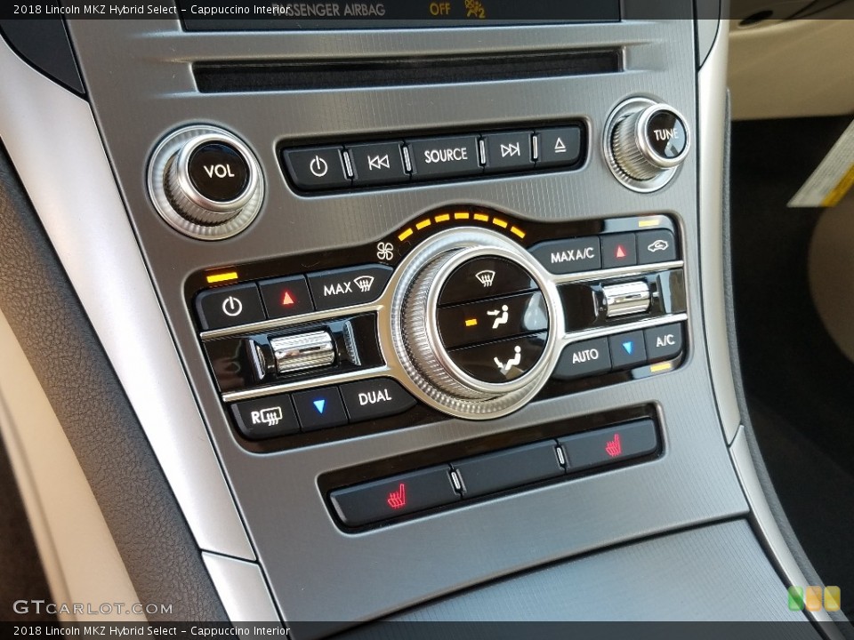 Cappuccino Interior Controls for the 2018 Lincoln MKZ Hybrid Select #129822299