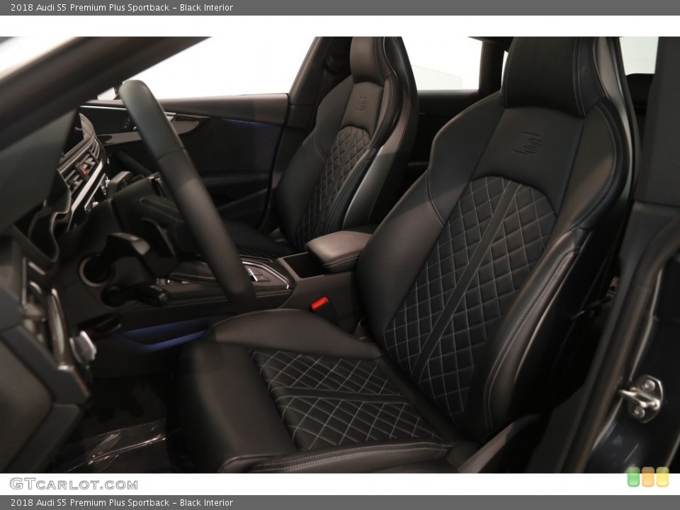 Black Interior Front Seat for the 2018 Audi S5 Premium Plus Sportback #129824767
