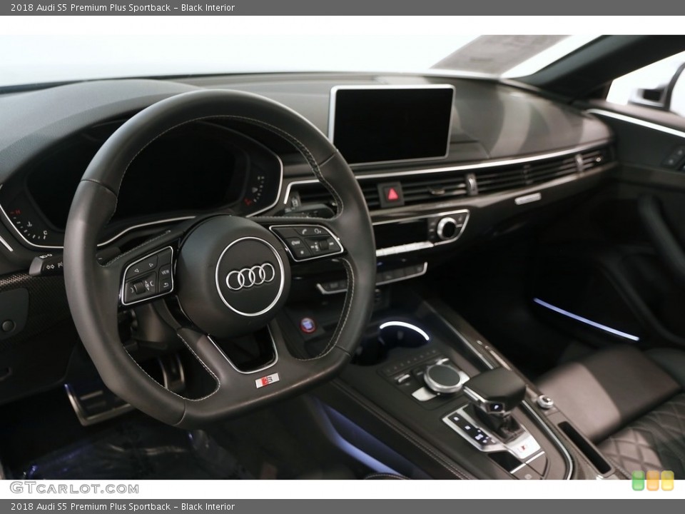 Black Interior Dashboard for the 2018 Audi S5 Premium Plus Sportback #129824773
