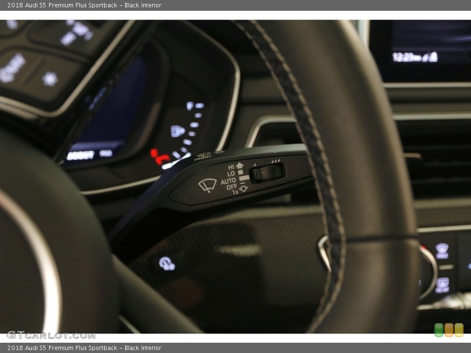 Black Interior Controls for the 2018 Audi S5 Premium Plus Sportback #129824842