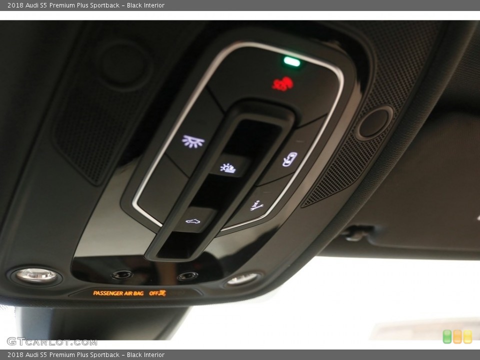 Black Interior Controls for the 2018 Audi S5 Premium Plus Sportback #129824857