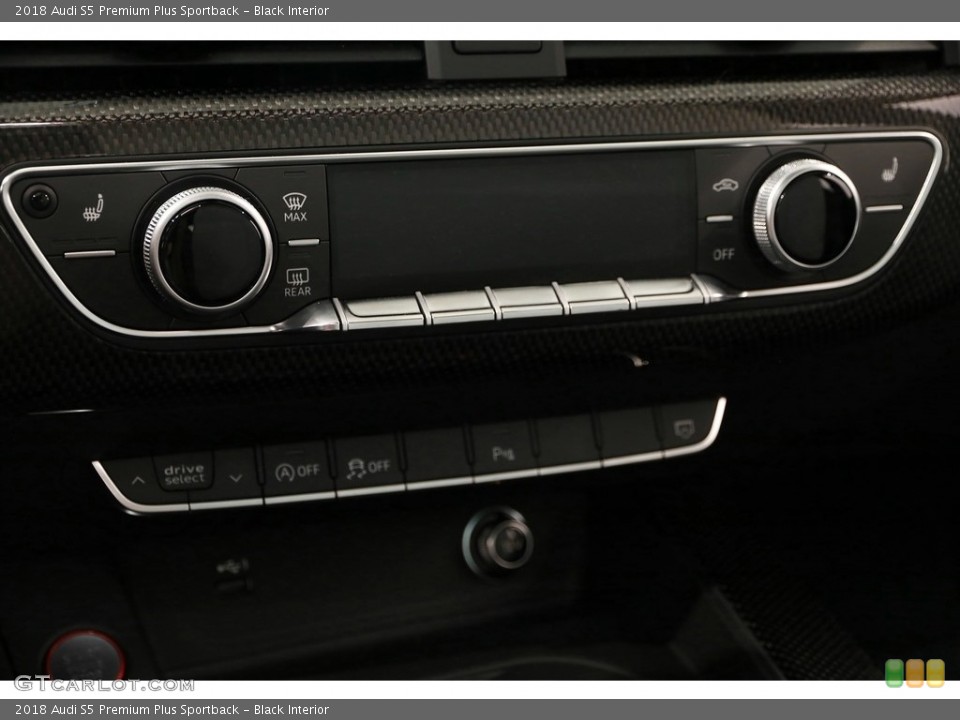 Black Interior Controls for the 2018 Audi S5 Premium Plus Sportback #129825022