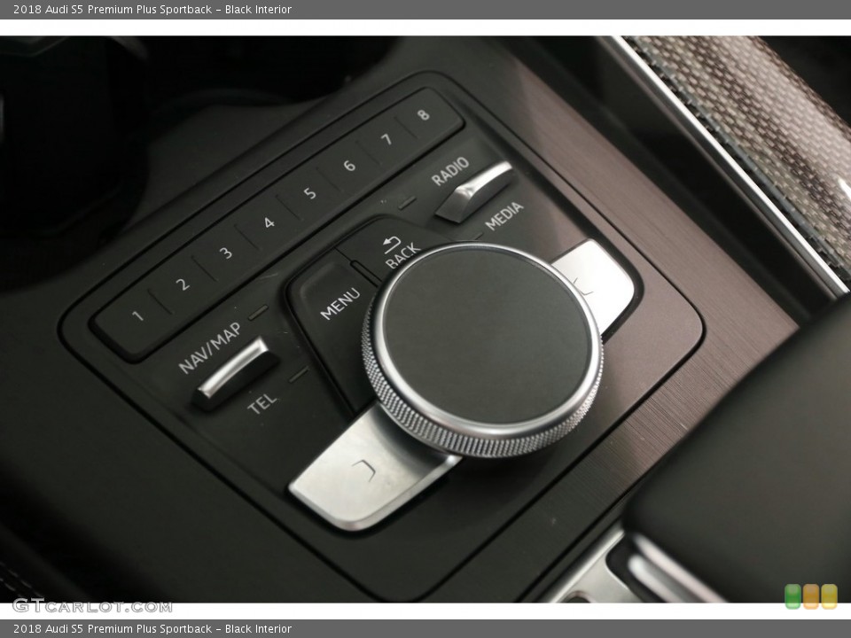 Black Interior Controls for the 2018 Audi S5 Premium Plus Sportback #129825073