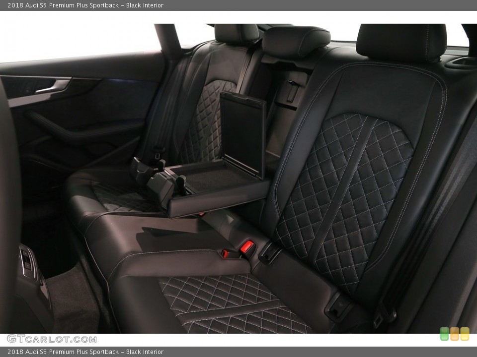 Black Interior Rear Seat for the 2018 Audi S5 Premium Plus Sportback #129825154