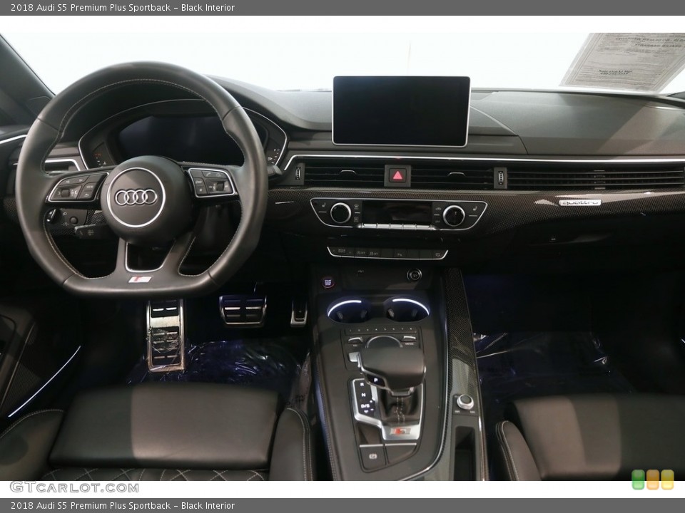 Black Interior Dashboard for the 2018 Audi S5 Premium Plus Sportback #129825172
