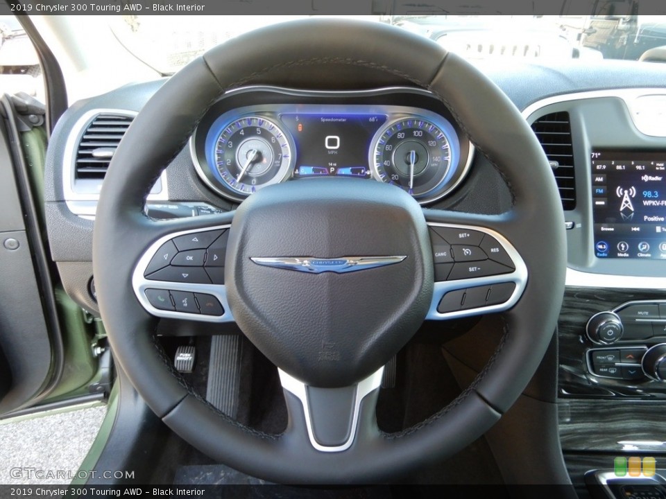 Black Interior Steering Wheel for the 2019 Chrysler 300 Touring AWD #129829585