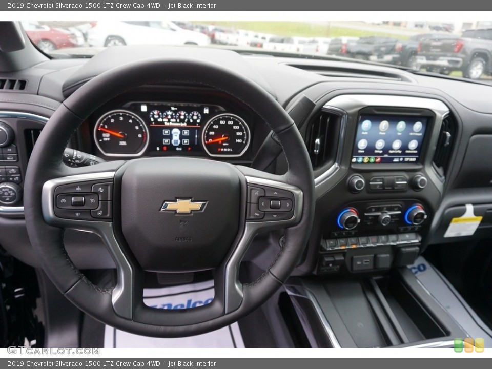 Jet Black Interior Dashboard for the 2019 Chevrolet Silverado 1500 LTZ Crew Cab 4WD #129832408