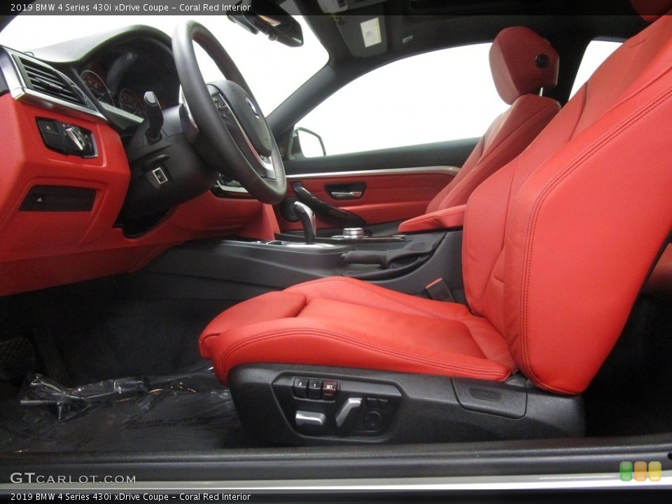 Coral Red Interior Front Seat for the 2019 BMW 4 Series 430i xDrive Coupe #129835438