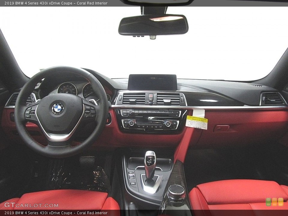 Coral Red Interior Dashboard for the 2019 BMW 4 Series 430i xDrive Coupe #129835678