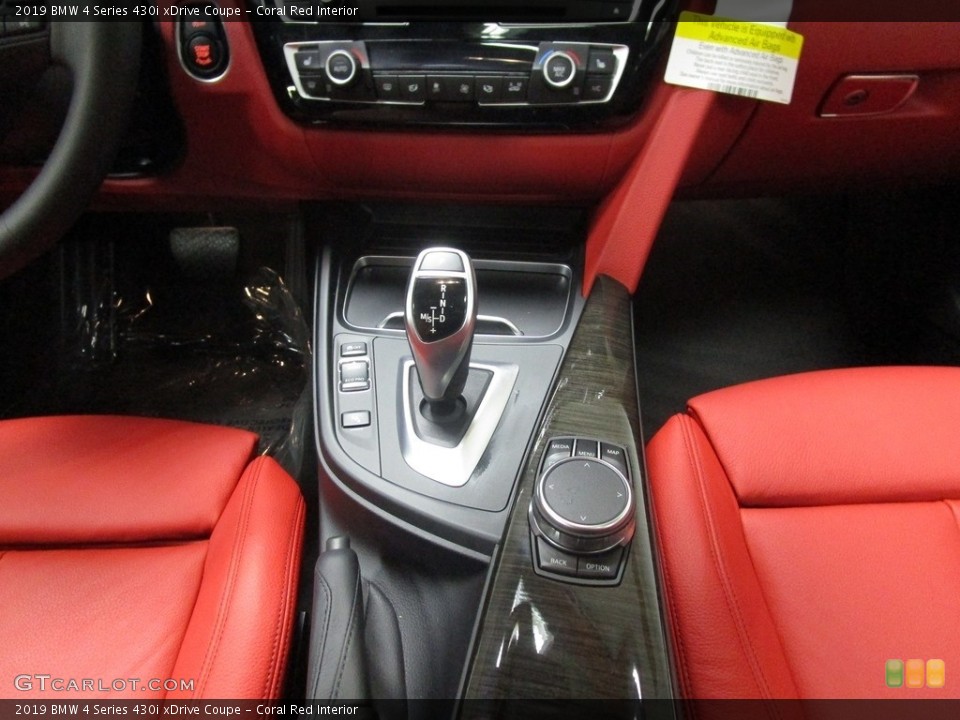 Coral Red Interior Transmission for the 2019 BMW 4 Series 430i xDrive Coupe #129835777