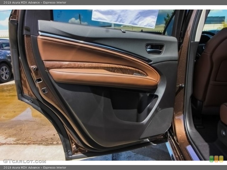 Espresso Interior Door Panel for the 2019 Acura MDX Advance #129853440