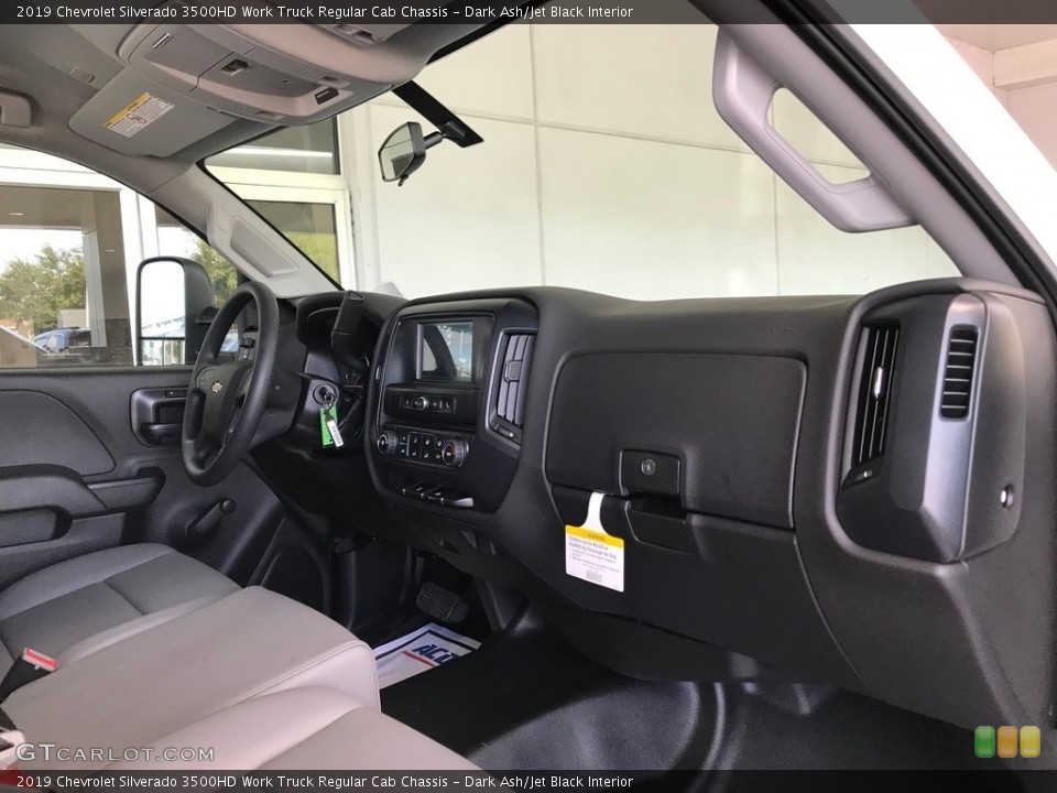 Dark Ash/Jet Black Interior Photo for the 2019 Chevrolet Silverado 3500HD Work Truck Regular Cab Chassis #129860314