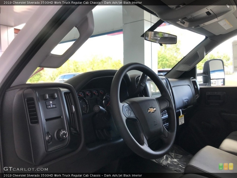 Dark Ash/Jet Black Interior Steering Wheel for the 2019 Chevrolet Silverado 3500HD Work Truck Regular Cab Chassis #129860380