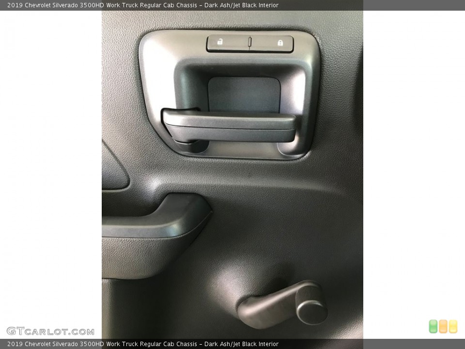 Dark Ash/Jet Black Interior Controls for the 2019 Chevrolet Silverado 3500HD Work Truck Regular Cab Chassis #129860458
