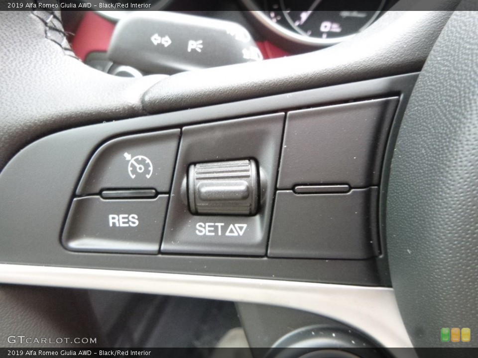 Black/Red Interior Steering Wheel for the 2019 Alfa Romeo Giulia AWD #129864304