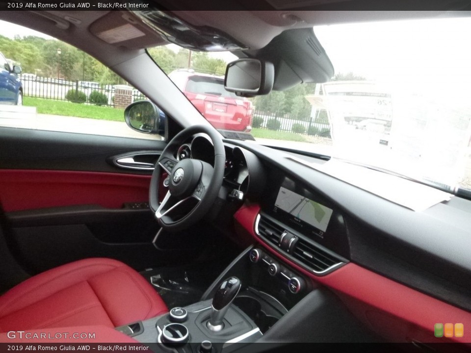 Black/Red Interior Dashboard for the 2019 Alfa Romeo Giulia AWD #129865459