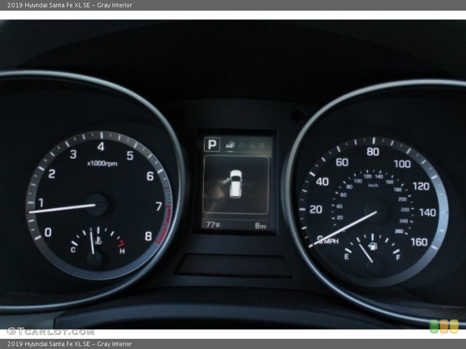 Gray Interior Gauges for the 2019 Hyundai Santa Fe XL SE #129867520