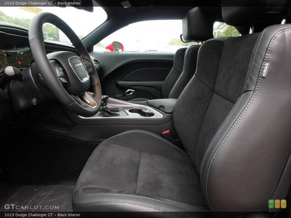 Black Interior Front Seat for the 2019 Dodge Challenger GT #129872422