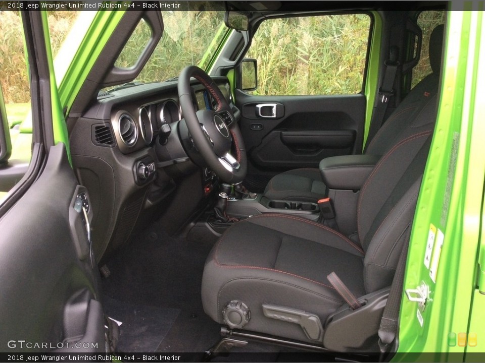 Black Interior Photo for the 2018 Jeep Wrangler Unlimited Rubicon 4x4 #129880663