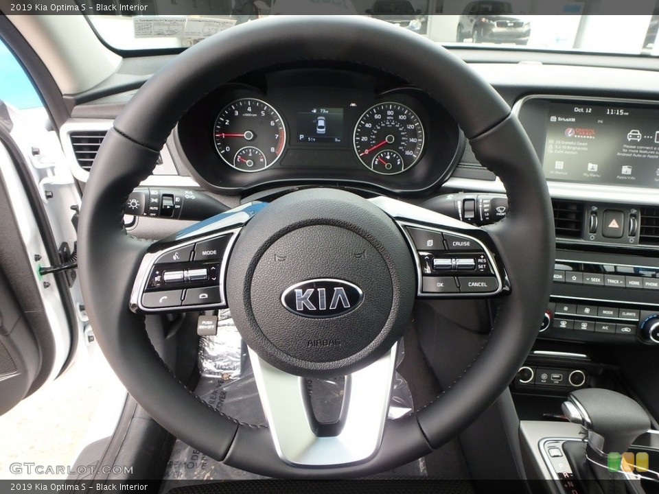 Black Interior Steering Wheel for the 2019 Kia Optima S #129885622