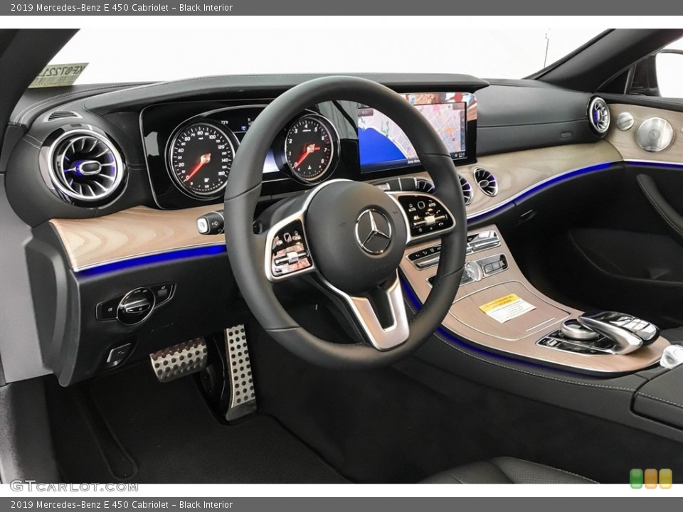 Black Interior Dashboard for the 2019 Mercedes-Benz E 450 Cabriolet #129888697