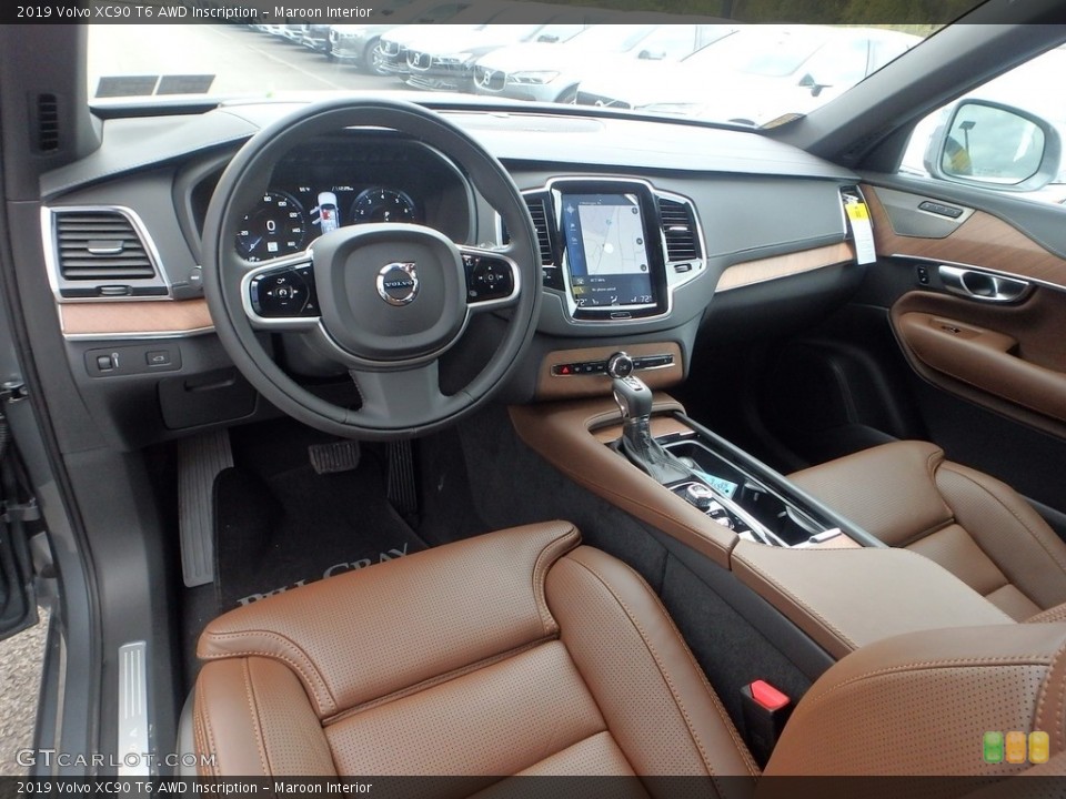 Maroon Interior Photo for the 2019 Volvo XC90 T6 AWD Inscription #129892471