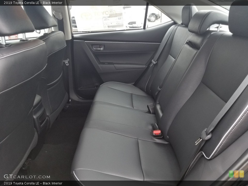 Black Interior Rear Seat for the 2019 Toyota Corolla LE #129894679