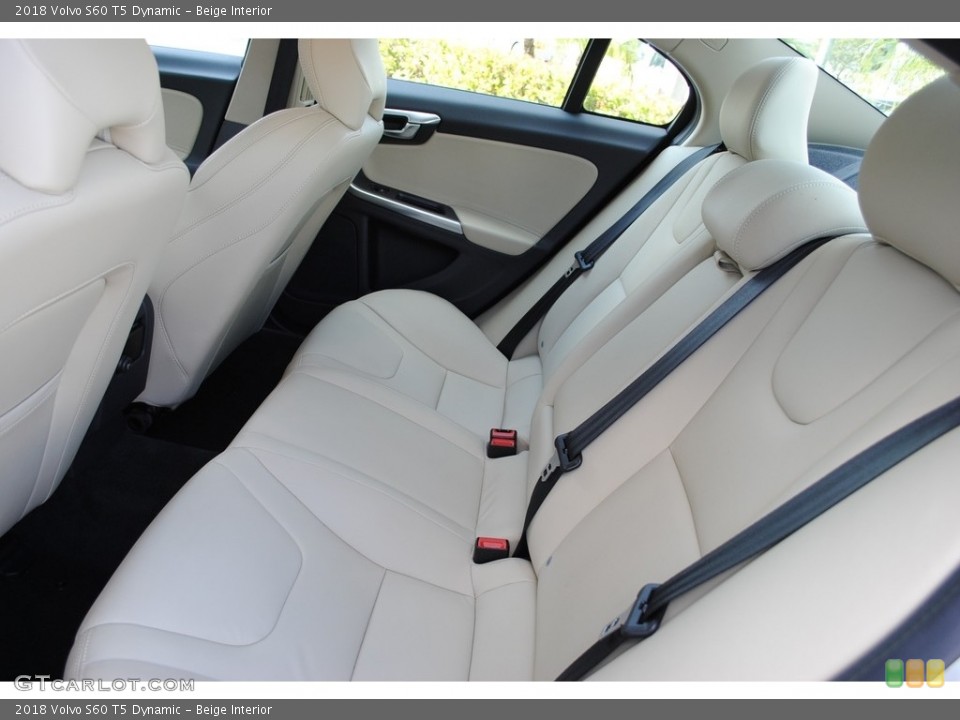 Beige Interior Rear Seat for the 2018 Volvo S60 T5 Dynamic #129895963