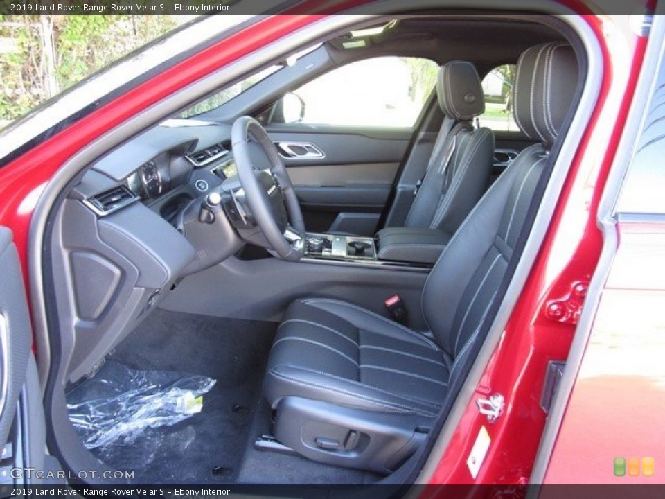 Ebony Interior Photo for the 2019 Land Rover Range Rover Velar S #129904845