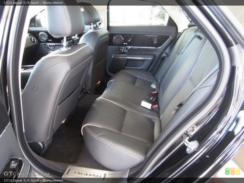 Ebony Interior Rear Seat for the 2019 Jaguar XJ R-Sport #129905931