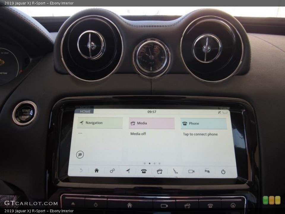 Ebony Interior Controls for the 2019 Jaguar XJ R-Sport #129906306
