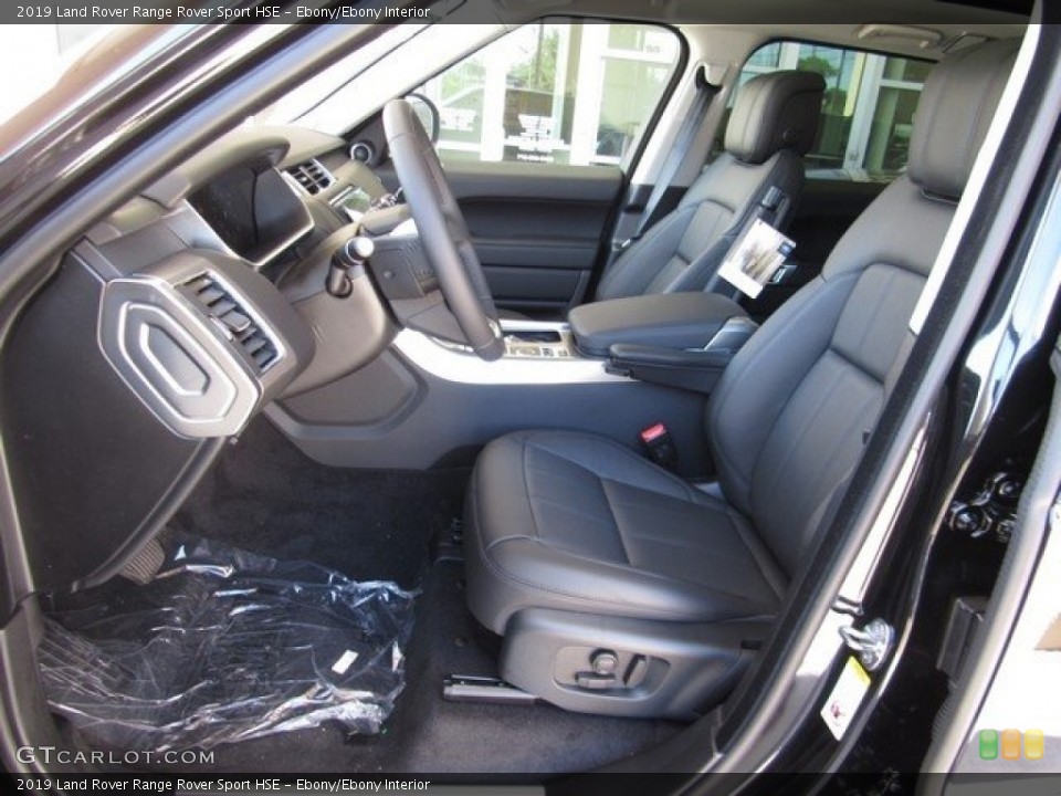 Ebony/Ebony Interior Front Seat for the 2019 Land Rover Range Rover Sport HSE #129906765