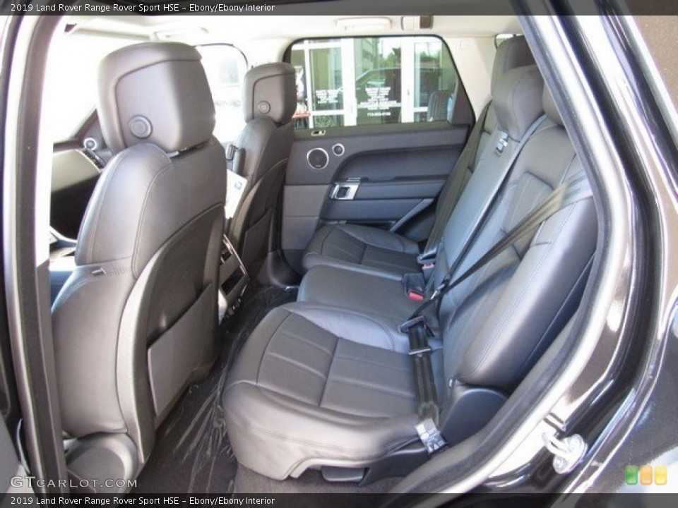 Ebony/Ebony Interior Rear Seat for the 2019 Land Rover Range Rover Sport HSE #129906789